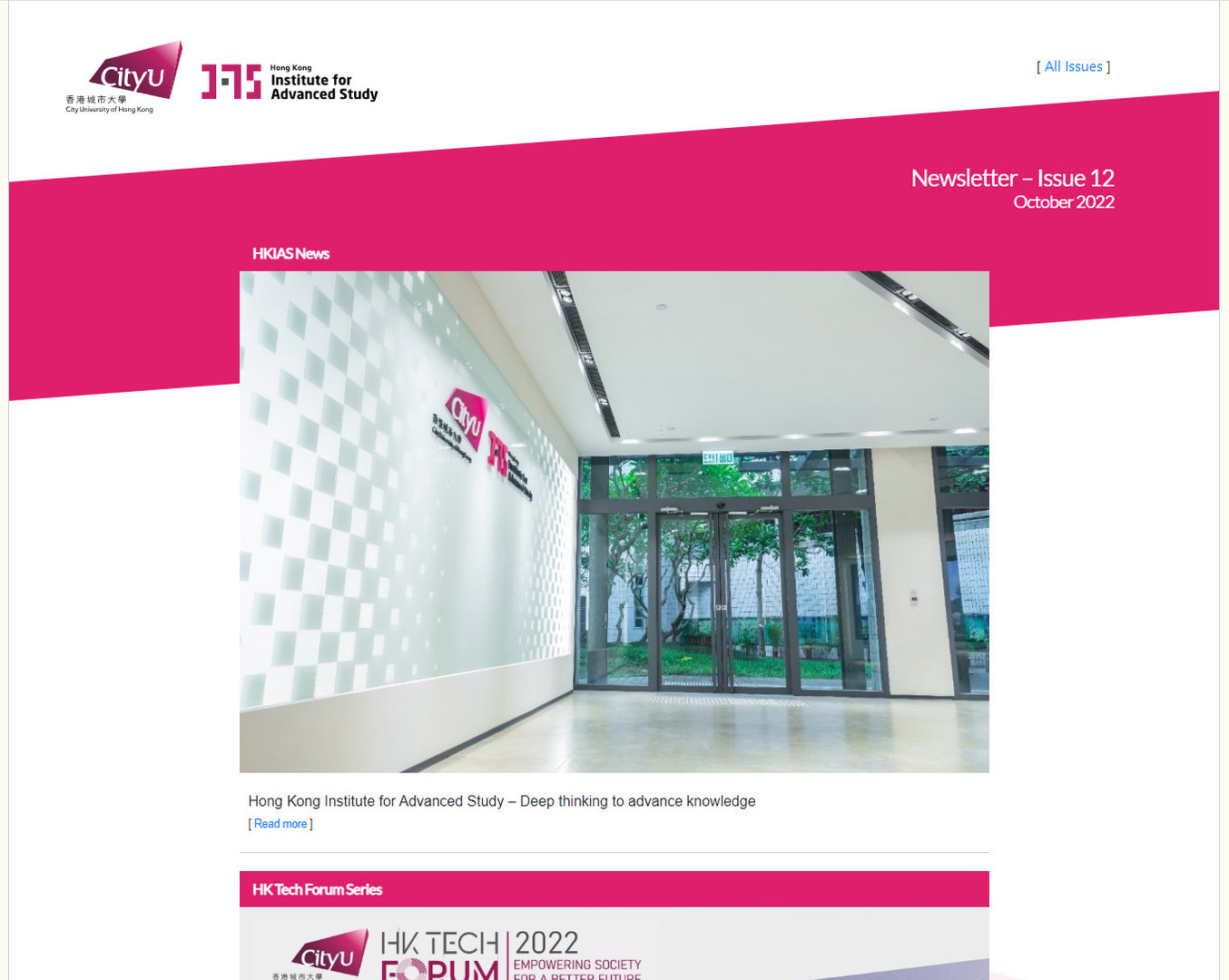 E-newsletter cover image