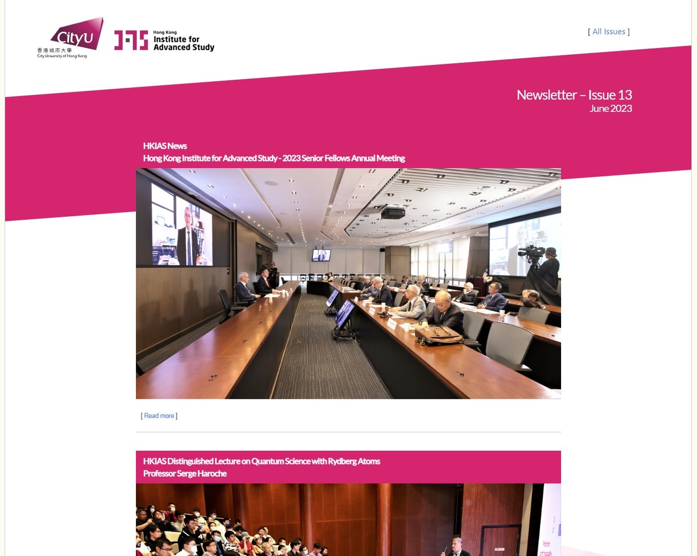 E-Newsletter cover image